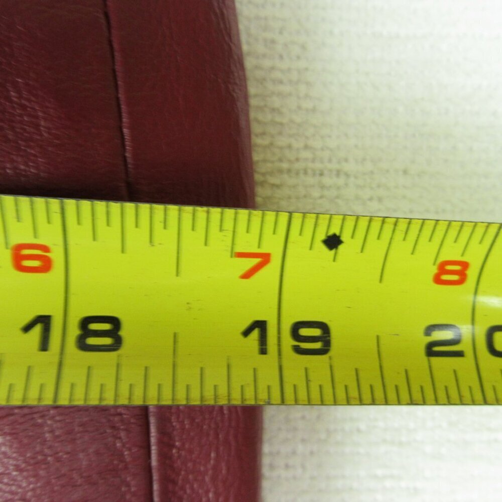 Newport News Leather Pants Size 29x32 Genuine Leather Oxblood Red - Picture 8 of 12